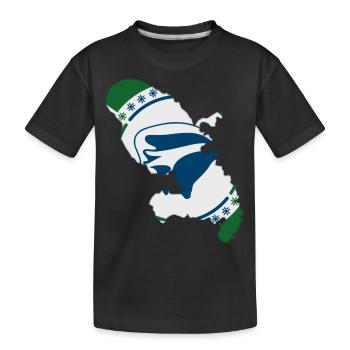 Carte de la Martinique - T-shirt bio Premium Enfant - noir - Devant