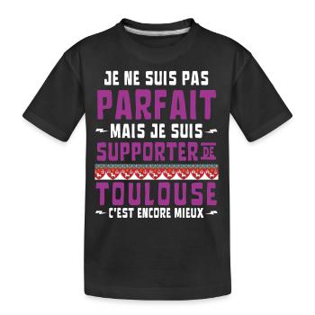 Football Supporter de Toulouse Pas Parfait - T-shirt bio Premium Enfant - noir - Devant