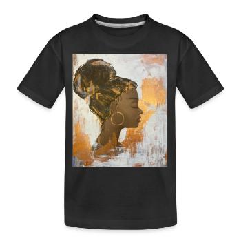 Afrikanische Königin - Kinder Premium Bio T-Shirt - Schwarz - Vorne