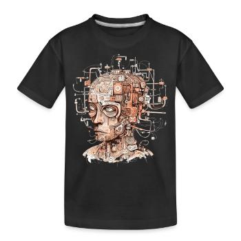 abstrait - T-shirt bio Premium Enfant - noir - Devant