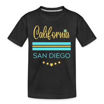 California San Diego Bleu - T-shirt bio Premium Enfant - noir - Devant