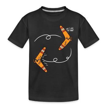 Habe ich die Tür abgeschlossen - Kinder Premium Bio T-Shirt - Schwarz - Vorne