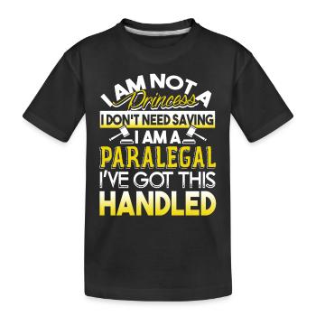Paralegal Paralegal Got This Handled - Kids' Premium Organic T-Shirt - black - Front