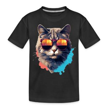 Urban Purrfection : du chat | Amoureux des chats - T-shirt bio Premium Enfant - noir - Devant
