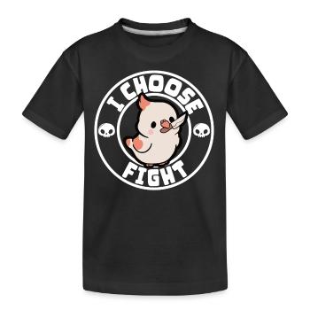 I choose fight - Kids' Premium Organic T-Shirt - black - Front