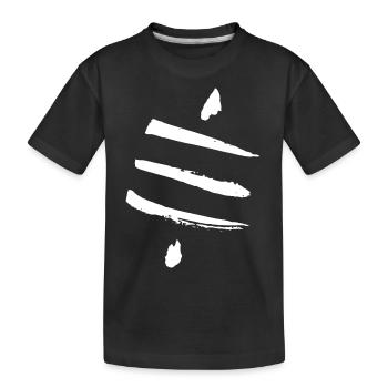 Retro Bitcoin Crypto Satoshis Symbol 21 - Kinder Premium Bio T-Shirt - Schwarz - Vorne