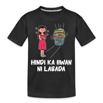 Fil-Am lingerie design for proud Pinoys - Kids' Premium Organic T-Shirt - black - Front