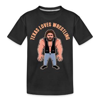 Conception de lutte au Texas pour les fiers fans du Texas - T-shirt bio Premium Enfant - noir - Devant