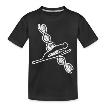 Ski Jumper Ski Flying Ski Winter Sports Ski Jumping - Kids' Premium Organic T-Shirt - black - Front