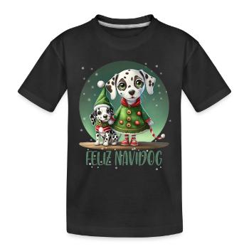 Dalmatinische Elfe - Kinder Premium Bio T-Shirt - Schwarz - Vorne
