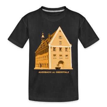 Auerbach, Hôtel de ville, Haut-Palatinat, Amberg, Bavière - T-shirt bio Premium Enfant - noir - Devant