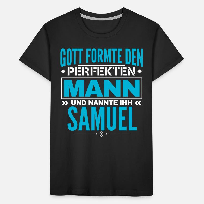 Samuel Name Design Kinder Premium Bio T-Shirt