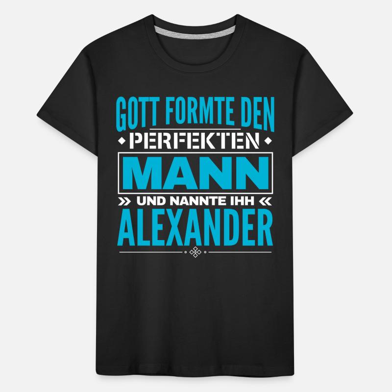 Alexander Name Design Kinder Premium Bio T-Shirt