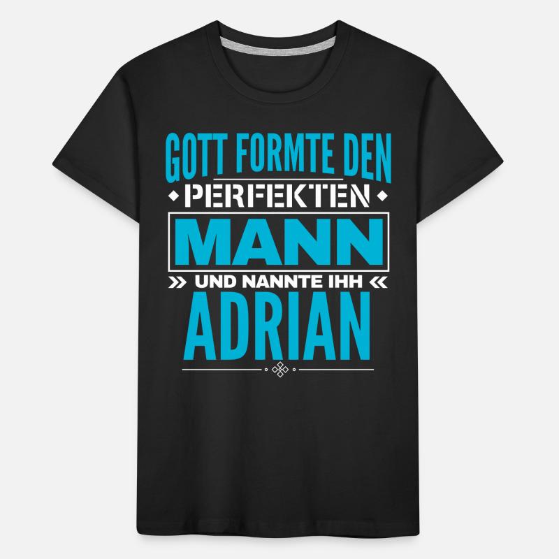 Adrian Name Design Kinder Premium Bio T-Shirt