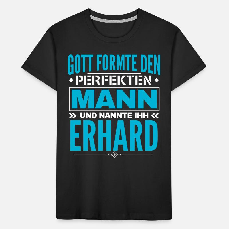 Erhard Name Design Kinder Premium Bio T-Shirt