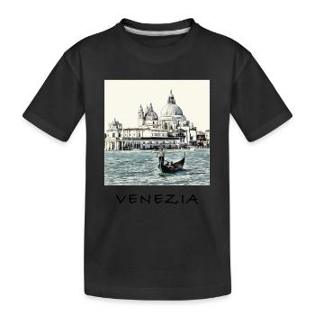 Venezia - T-shirt bio Premium Enfant - noir - Devant