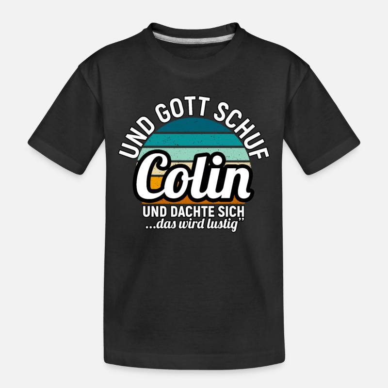 Constantin - Kinder Premium Bio T-Shirt - Schwarz