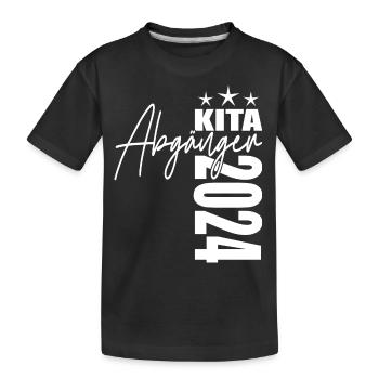 Kita Abgänger 2024 - Kinder Premium Bio T-Shirt - Schwarz - Vorne