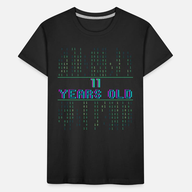 3. Geburtstag 3 Jahre alt Binärcode Coder Kinder Premium Bio T-Shirt