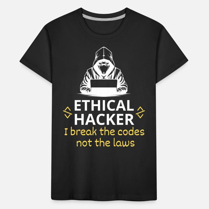 Hacker éthique WI casser les codes T-shirt bio Premium Enfant