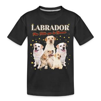Labrador plus fidèle que les Hommes - T-shirt bio Premium Enfant - noir - Devant