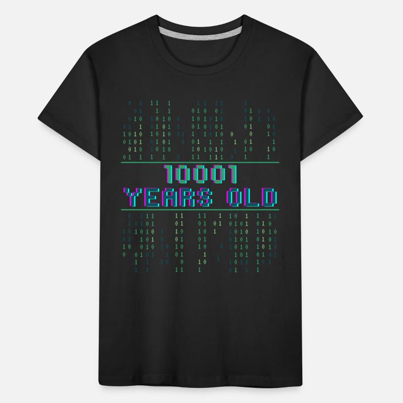 17th birthday 17 years old Binary Code Computer Science Kids' Premium Organic T-Shirt