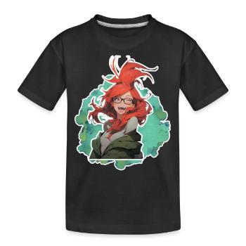 Frau Soline YouplaBoom - Kinder Premium Bio T-Shirt - Schwarz - Vorne