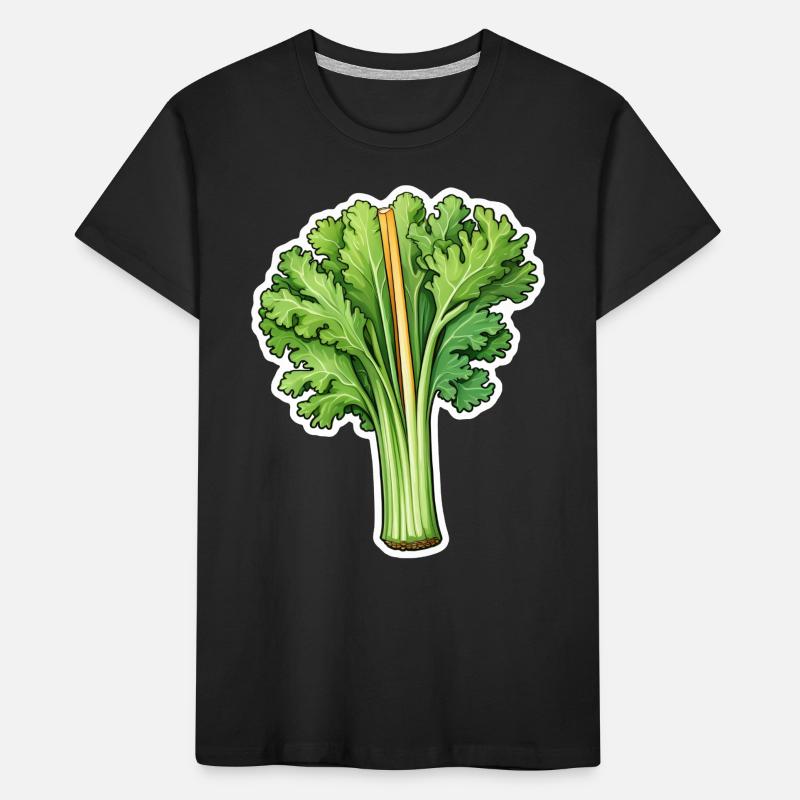 Stangensellerie oder Staudensellerie Kinder Premium Bio T-Shirt