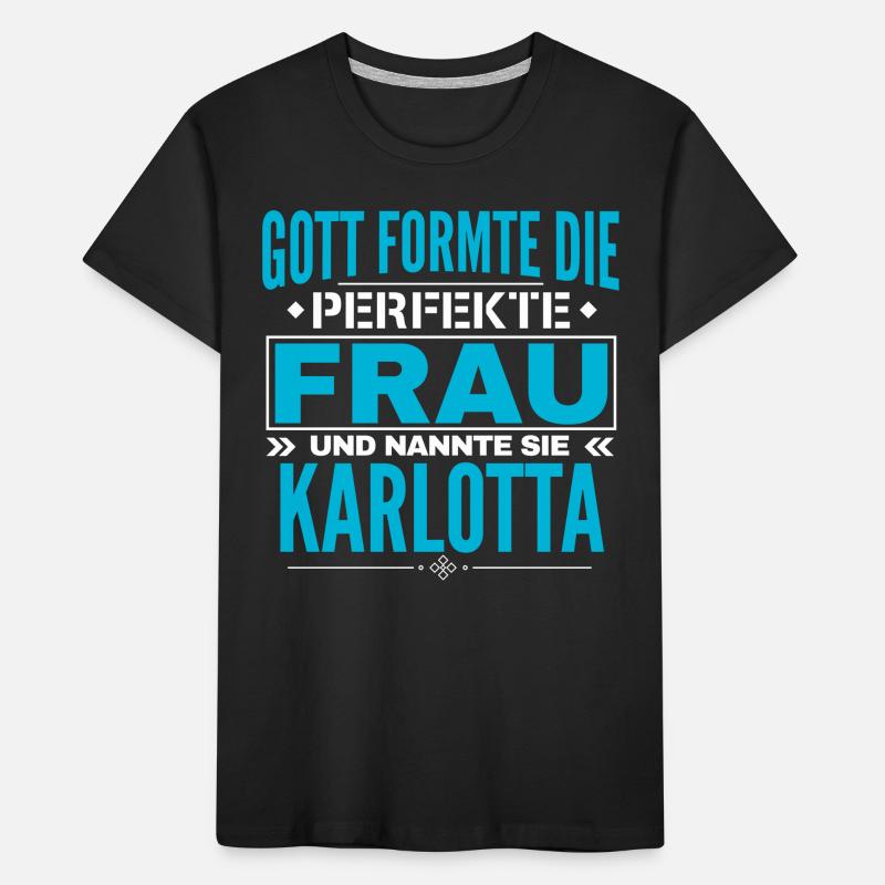 Karlotta Name Design Kids' Premium Organic T-Shirt
