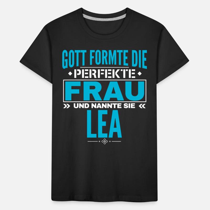 Lea Name Design Kinder Premium Bio T-Shirt