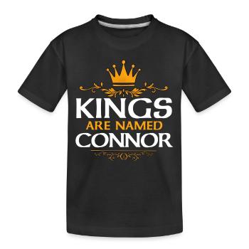 Connor - Kinder Premium Bio T-Shirt - Schwarz - Vorne