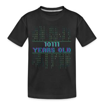 23. Geburtstag 23 Jahre alt Binärcode Informatik - Kinder Premium Bio T-Shirt - Schwarz - Vorne