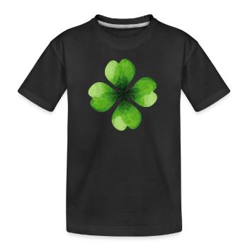 Premium ST PATRICKS DAY T-SHIRT, ST PATRICKS DAY I - Kinder Premium Bio T-Shirt - Schwarz - Vorne