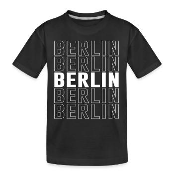 Police de Berlin Allemagne - T-shirt bio Premium Enfant - noir - Devant