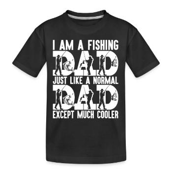 fisch, fisch, angeln, see, meer, angeln, fauna, exotisch - Kinder Premium Bio T-Shirt - Schwarz - Vorne