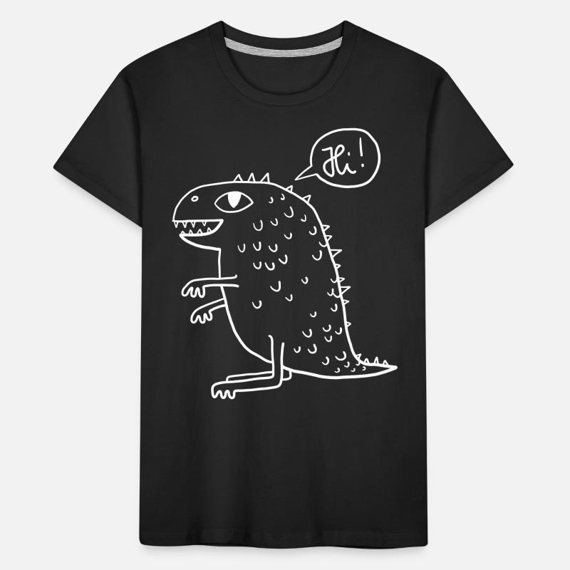 Dino blanc T-shirt bio Premium Enfant