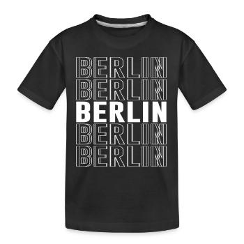 Police Berlin, Allemagne - T-shirt bio Premium Enfant - noir - Devant