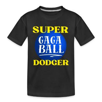 Ma planète est Gaga Ball Dodgeball Hexagon Pit - T-shirt bio Premium Enfant - noir - Devant
