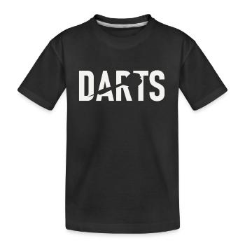 darts - Kids' Premium Organic T-Shirt - black - Front