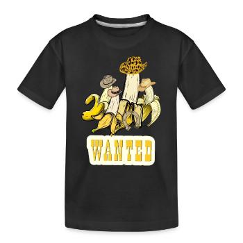 CHAPEAU DE COWBOY WESTERN BANANE - T-shirt bio Premium Enfant - noir - Devant