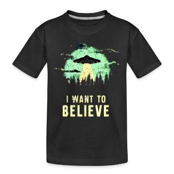 Des toons #lovely OVNI - T-shirt bio Premium Enfant - noir - Devant