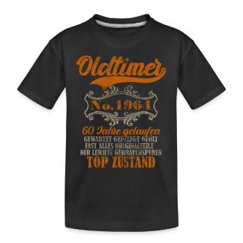 1964 Vintage Geburtstag Gift Tee Retro Style - Kinder Premium Bio T-Shirt - Schwarz - Vorne