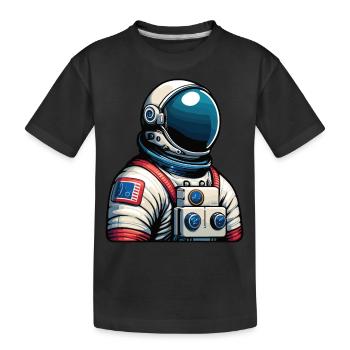 Astronaut - Kinder Premium Bio T-Shirt - Schwarz - Vorne