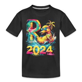 Pension 2024 Canard Retraité Retraité Drôle - T-shirt bio Premium Enfant - noir - Devant