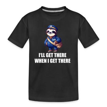 Ich werde es schaffen, wenn ich es schaffe - Kinder Premium Bio T-Shirt - Schwarz - Vorne