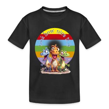 Look How Nice it is - Kids' Premium Organic T-Shirt - black - Front