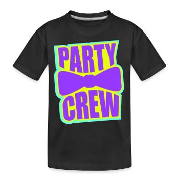 Party Crew Celebrate Costume Homme Nœud papillon Équipe Amis - T-shirt bio Premium Enfant - noir - Devant