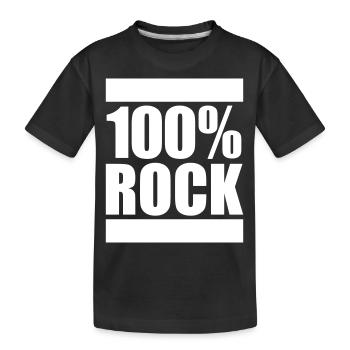 100% Percent Rock Heavy Metal Musique Texte Logo Fun - T-shirt bio Premium Enfant - noir - Devant