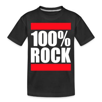100% Percent Rock Heavy Metal Musique Texte Logo Fun - T-shirt bio Premium Enfant - noir - Devant