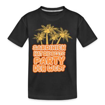La Sardaigne comme vacances - T-shirt bio Premium Enfant - noir - Devant